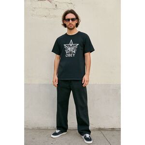 OBEY Shephard Fairy Black Denim Wide Leg Skater Pants Trousers Jeans  Mens Sz 32